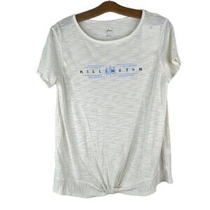 Gear For Sports Killington Twist Front TShirt Short Sleeve White Size Medium NEW